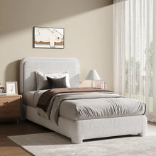 Ebern Bensu Boucle Upholstered Platform Bed, Twin -WE DO NOT SHIP!!