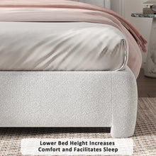 Ebern Bensu Boucle Upholstered Platform Bed, Twin -WE DO NOT SHIP!!