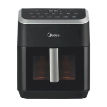 Midea HeatXpress Air Fryer, 7.8 Qt, See-Thru Window, 8-In-1 Oven, Digital Controls, Black