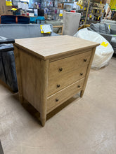 My Texas House Monroe 3 Drawer Nightstand with USB, Brushed Oak Finish!! NEW & ASSEMBLED - SMALL SCRATCHES FROM SHIPPING)