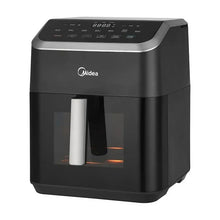Midea HeatXpress Air Fryer, 7.8 Qt, See-Thru Window, 8-In-1 Oven, Digital Controls, Black