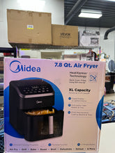 Midea HeatXpress Air Fryer, 7.8 Qt, See-Thru Window, 8-In-1 Oven, Digital Controls, Black