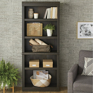 Better Homes & Gardens Glendale 5 Shelf Bookcase, Dark Oak Finish**New in box**