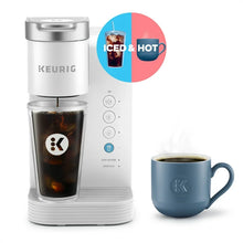 Keurig K-Express Essentials Plus, Iced and Hot Single-Serve K-Cup Pod Coffee Maker, white !! LIGHTLY USED, TESTED WORKS GREAT!!
