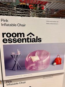 Inflatable Novelty Dorm Chair, Pink - Room Essentials! (NEW IN BOX)