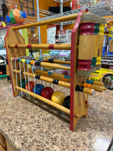 Vintage Adirondack Wooden Croquet Set with Storage Stand - 6-Player Lawn Game! (USED - WORKS PERFECTLY)