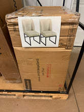 Alden Design 2pcs Modern Upholstered Fabric Dining Chairs for Dining Room, Beige!! NEW IN BOX!!