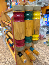 Vintage Adirondack Wooden Croquet Set with Storage Stand - 6-Player Lawn Game! (USED - WORKS PERFECTLY)