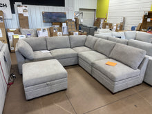 Thomasville Tisdale 6-Piece Modular Sectional with Storage Ottoman, Taupe — BRAND NEW!!