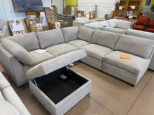 Thomasville Tisdale 6-Piece Modular Sectional with Storage Ottoman, Taupe — BRAND NEW!!