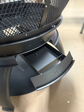 HeatMaxx 45 in. Outdoor Fireplace Wooden Black Fire Pit, Chimenea