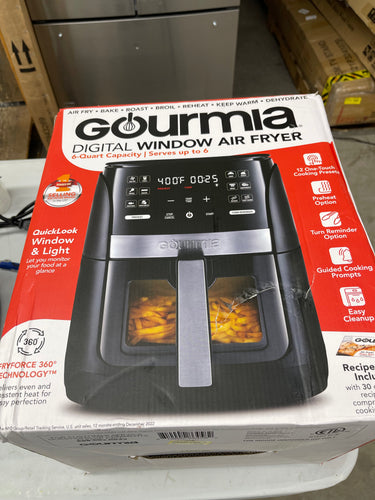 Gourmia 6-QT. Digital Window Air Fryer- like new!  No box