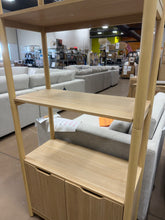 72.25" Scandi Bookcase with Three Shelves And Cabinet Storage Natural - Room Essentials - WE DO NOT SHIP!!