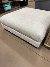 Liny Square Ottoman, 45 Inch Microfiber, Solid Wood! (NEW)