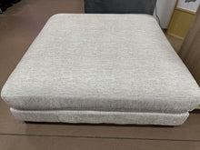 Liny Square Ottoman, 45 Inch Microfiber, Solid Wood! (NEW)