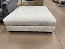 Liny Square Ottoman, 45 Inch Microfiber, Solid Wood! (NEW)