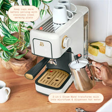 Beautiful Slim Espresso Machine with 20-Bar Pressure, White Icing by Drew Barrymore used tested works great!!!
