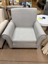 Mid-Century Accent Chair Single Sofa Reading Chairs Comfy Arm Chair Living Room Lounge Chiar, Gray!! NEW AND ASSEMBLED!!