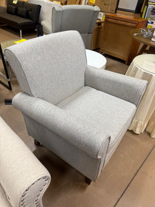 Mid-Century Accent Chair Single Sofa Reading Chairs Comfy Arm Chair Living Room Lounge Chiar, Gray!! NEW AND ASSEMBLED!!