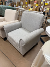 Mid-Century Accent Chair Single Sofa Reading Chairs Comfy Arm Chair Living Room Lounge Chiar, Gray!! NEW AND ASSEMBLED!!