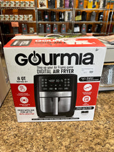 Gourmia 8 Qt Digital Air Fryer with FryForce 360 and Guided Cooking, Black/Stainless Steel (new in box)