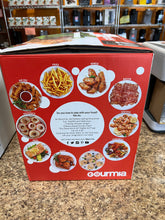 Gourmia 8 Qt Digital Air Fryer with FryForce 360 and Guided Cooking, Black/Stainless Steel (new in box)