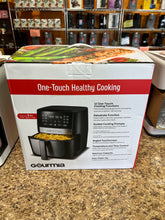 Gourmia 8 Qt Digital Air Fryer with FryForce 360 and Guided Cooking, Black/Stainless Steel (new in box)