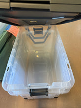 Sterilite 160 Qt. Wheeled Storage Box Plastic, Gray, SET OF 2 !! NEW OUT OF BOX!!