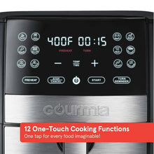 Gourmia 8 Qt Digital Air Fryer with FryForce 360 and Guided Cooking, Black/Stainless Steel (new in box)