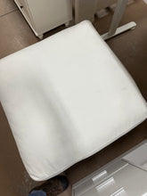 White Slip Cover Storage Ottoman! (NEW)