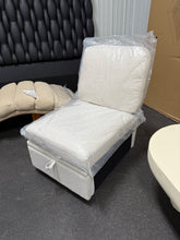 Storage Armless Accent Chair! (NEW - WHITE)