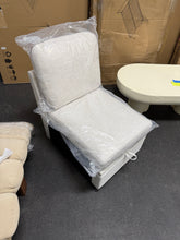 Storage Armless Accent Chair! (NEW - WHITE)