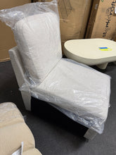 Storage Armless Accent Chair! (NEW - WHITE)