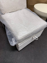 Storage Armless Accent Chair! (NEW - WHITE)