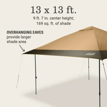 Coleman Oasis™ 13' x 13' x 9.7' Brown Straight Leg Pop Up Outdoor Canopy Sun Shelter Tent!

-Brand new!!!