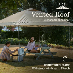 Coleman Oasis™ 13' x 13' x 9.7' Brown Straight Leg Pop Up Outdoor Canopy Sun Shelter Tent!

-Brand new!!!