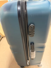 30.3 in. Inky Blue ABS Hardside Luggage Spinner Suitcase with 360° Dual Wheels, 3 Step Telescoping Handle, Soft Grip