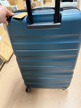 30.3 in. Inky Blue ABS Hardside Luggage Spinner Suitcase with 360° Dual Wheels, 3 Step Telescoping Handle, Soft Grip