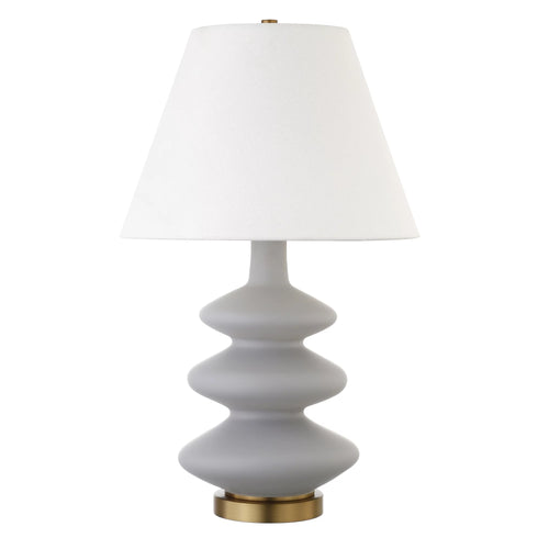 Evelyn&Zoe Contemporary Metal Triple Gourd Table Lamp**New in box**