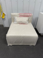 Beautiful Drew Modular Sofa, White Corded Fabric, Individual Piece! (NEW - SINGLE CHAIR)