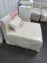 Beautiful Drew Modular Sofa, White Corded Fabric, Individual Piece! (NEW - SINGLE CHAIR)