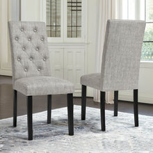 Subrtex Upholstered Parsons Chair Linen Fabric Dining Chair (Set of 2, Light Gray)! (NEW IN BOX)