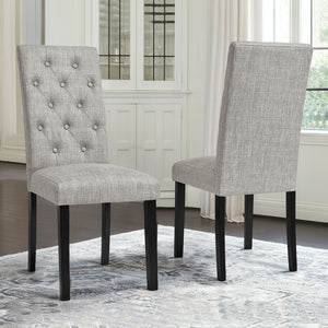 Subrtex Upholstered Parsons Chair Linen Fabric Dining Chair (Set of 2, Light Gray)! (NEW IN BOX)