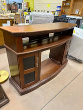 SALVAGE SPECIAL TV STAND - FITS TV’S UP TO 60”! (NEW/SCRATCHED FROM SHIPPING - MISSING FIRE BOX)
