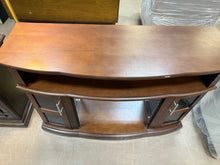 SALVAGE SPECIAL TV STAND - FITS TV’S UP TO 60”! (NEW/SCRATCHED FROM SHIPPING - MISSING FIRE BOX)