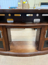 SALVAGE SPECIAL TV STAND - FITS TV’S UP TO 60”! (NEW/SCRATCHED FROM SHIPPING - MISSING FIRE BOX)