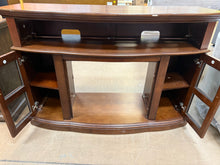 SALVAGE SPECIAL TV STAND - FITS TV’S UP TO 60”! (NEW/SCRATCHED FROM SHIPPING - MISSING FIRE BOX)