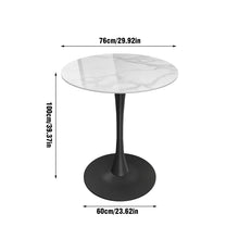 Sintered Stone Top Bar Table Round Kitchen Bistro Table- WE DO NOT SHIP!!
