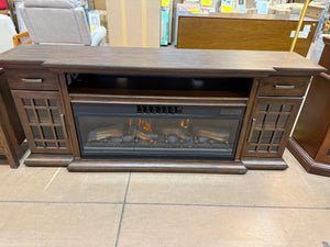 Tresanti Everett TV Console with ClassicFlame CoolGlow 2-in-1 Electric Fireplace and Fan! (NEW - MINOR SCRATCHES!)