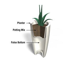 Marazzi Pot Planter, White- WE DO NOT SHIP!!